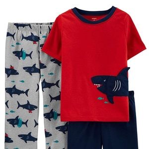 🆕 Carter’s • 3-Piece •Shark 🦈• Pajama Set